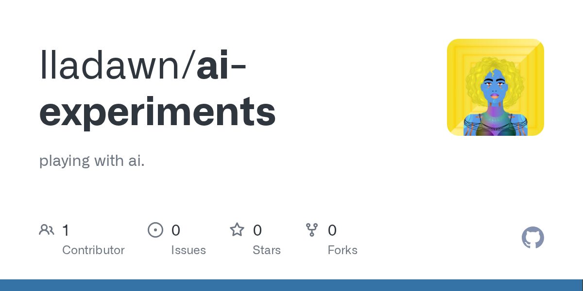 AI experiments GitHub preview